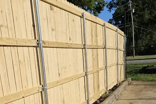 Wooden Privacy Fence Installation